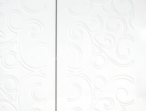 Vonios spintos durys pagamintos iš MDF plokštės naudojant CNC stakles Graviravimas
